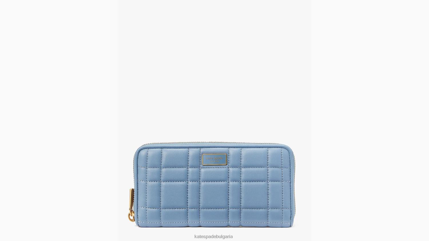 аксесоари Kate Spade ватиран континентален портфейл с цип evelyn манта синьо Жени 2N00B395