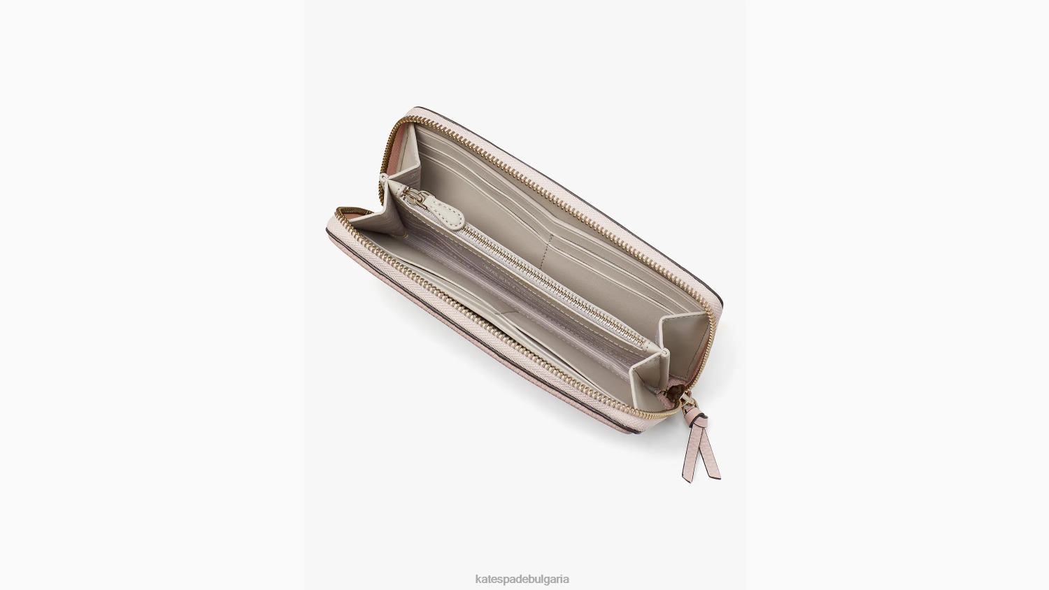 аксесоари Kate Spade тънък континентален портфейл knott мочи розово Жени 2N00B425