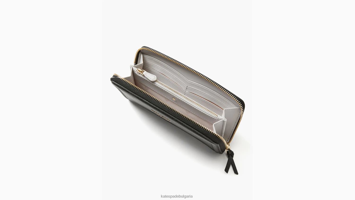 аксесоари Kate Spade тънък континентален портфейл knott черен Жени 2N00B427