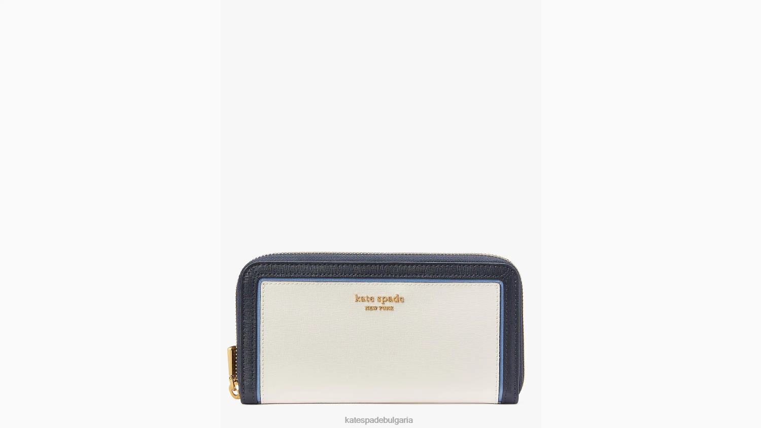 аксесоари Kate Spade континентален портфейл с цветни блокове на morgan с цип крем мулти Жени 2N00B400