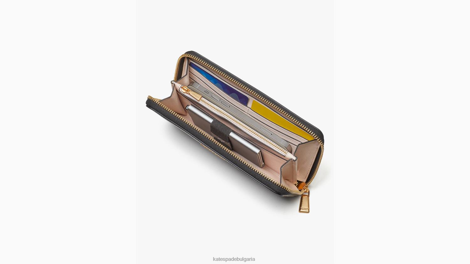 аксесоари Kate Spade континентален портфейл с цветни блокове на morgan с цип кафе мока мулти Жени 2N00B402