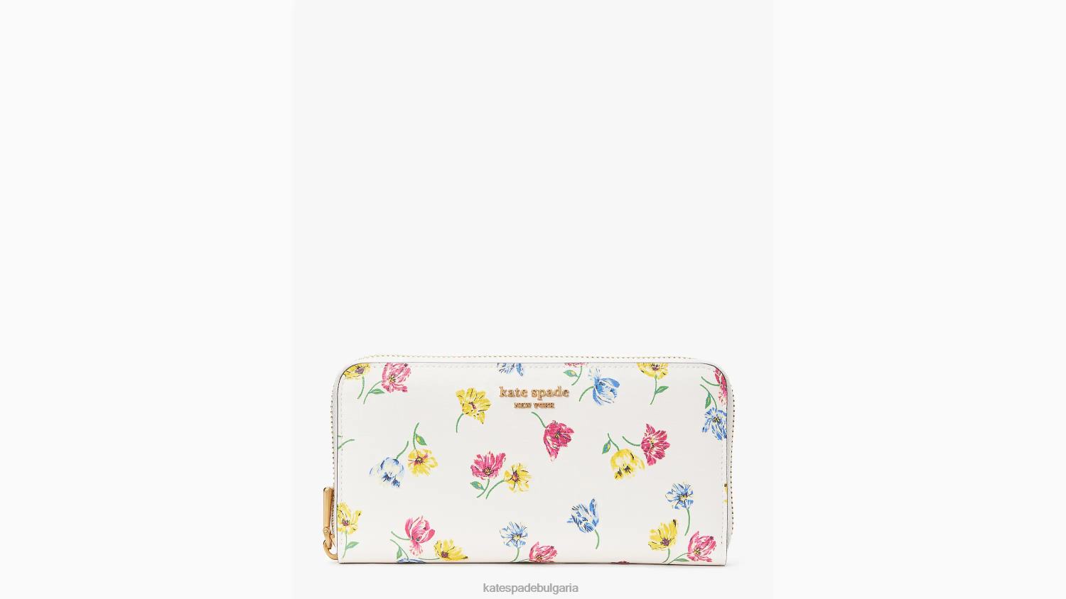 аксесоари Kate Spade континентален портфейл с цип morgan tulip toss крем мулти Жени 2N00B410