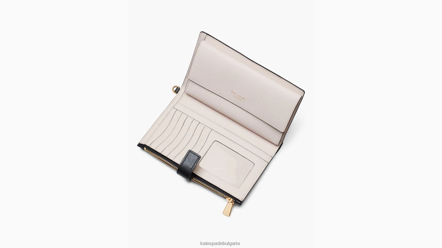 аксесоари Kate Spade портфейл за телефон морган черен Жени 2N00B369