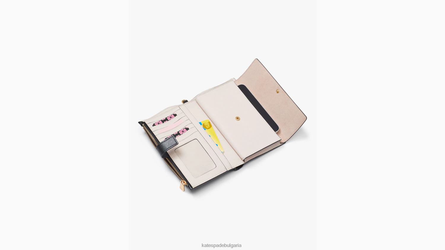 аксесоари Kate Spade портфейл за телефон морган черен Жени 2N00B369