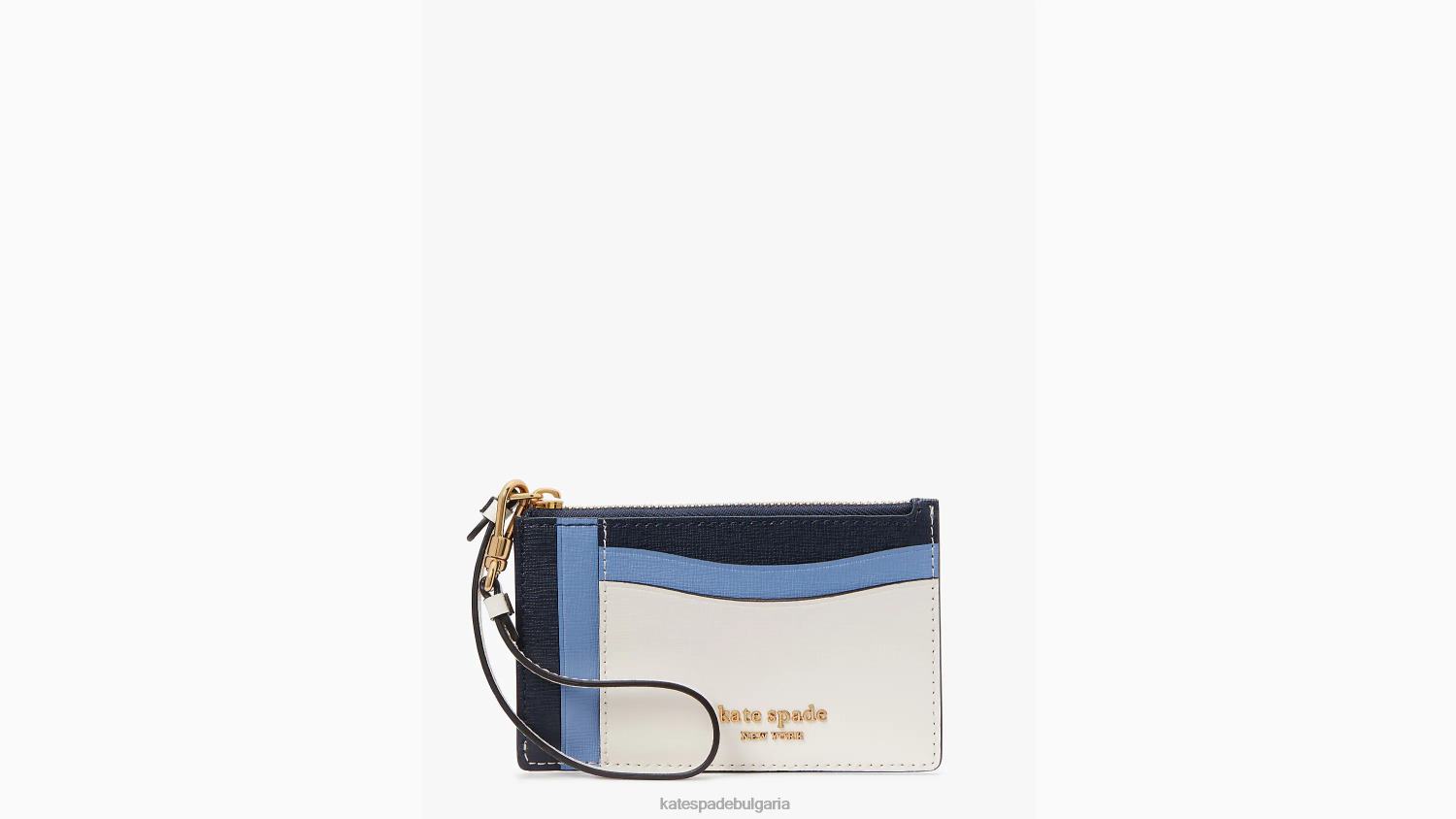 аксесоари Kate Spade morgan colorblocked card case wristlet крем мулти Жени 2N00B362