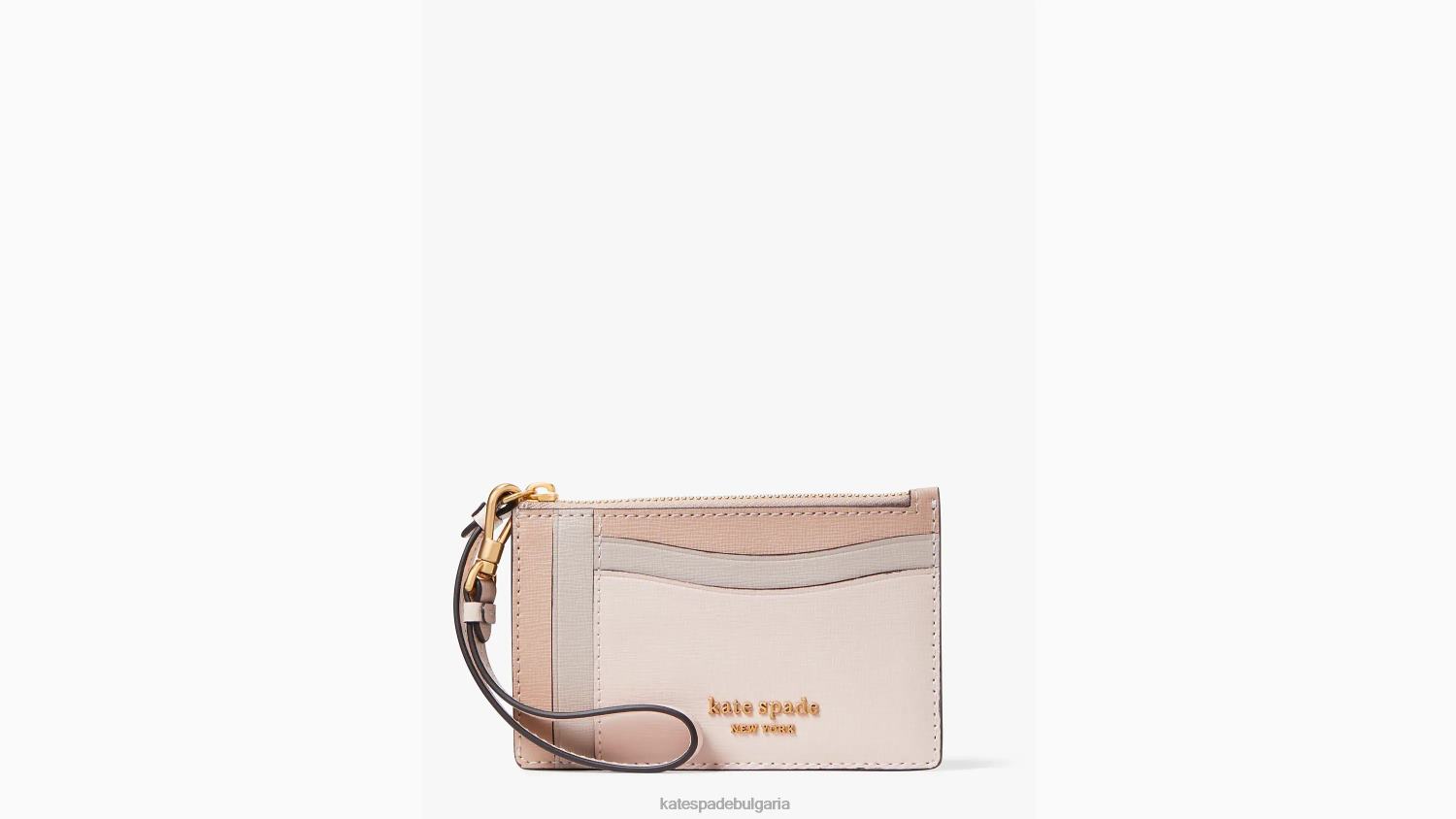 аксесоари Kate Spade morgan colorblocked card case wristlet блед дрян мулти Жени 2N00B363