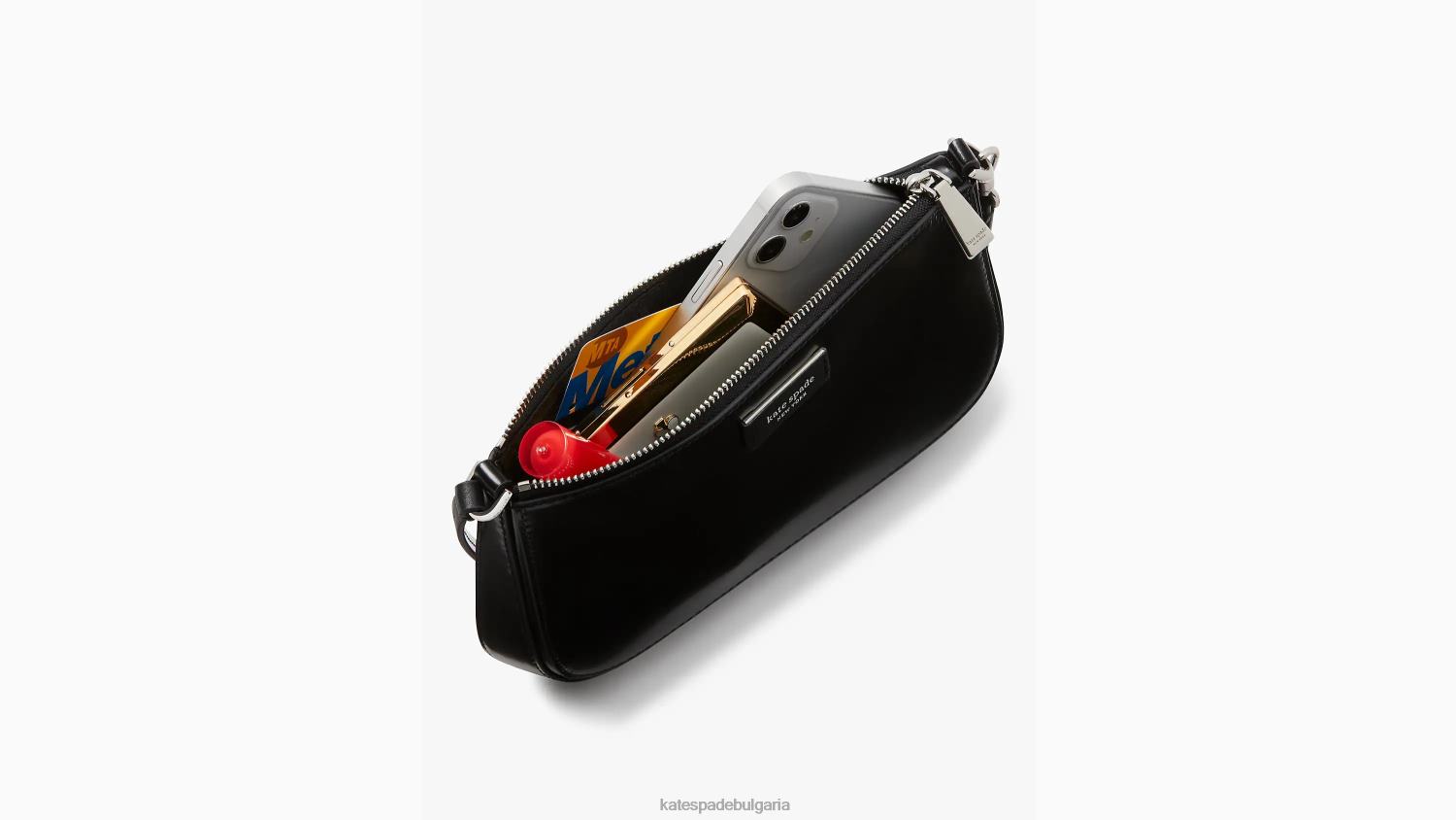 аксесоари Kate Spade кожена мини чанта sam icon истинско бяло Жени 2N00B174