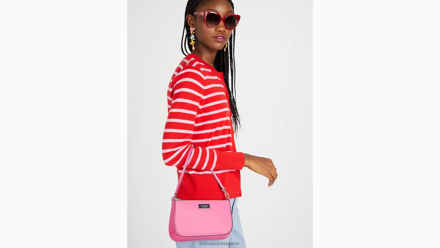 аксесоари Kate Spade sam icon ksnyl найлон мини джобче розов облак Жени 2N00B194