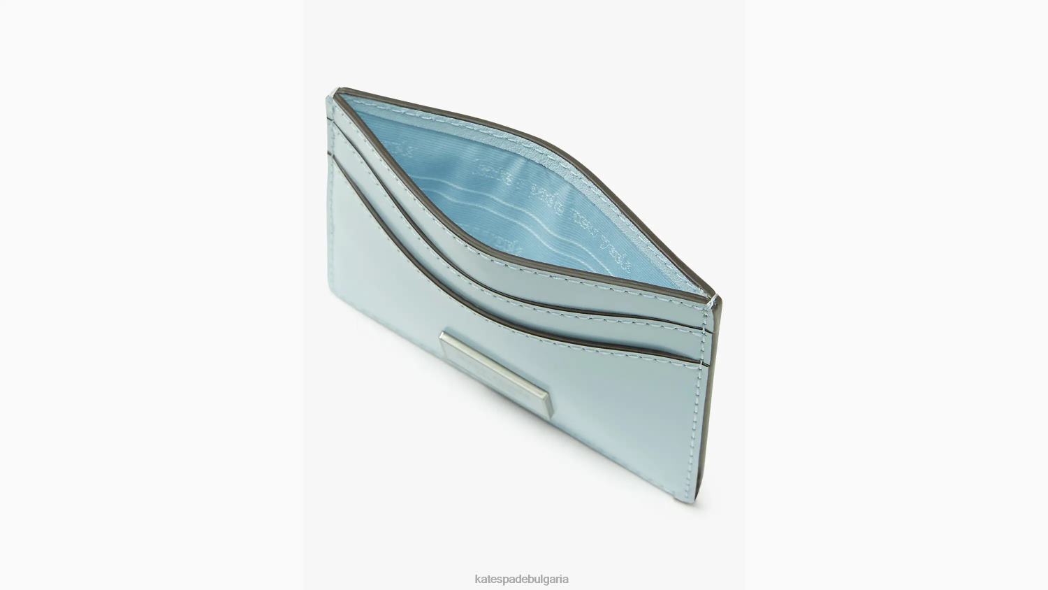 аксесоари Kate Spade кожен картодържател с икона на сам акварел синьо Жени 2N00B412