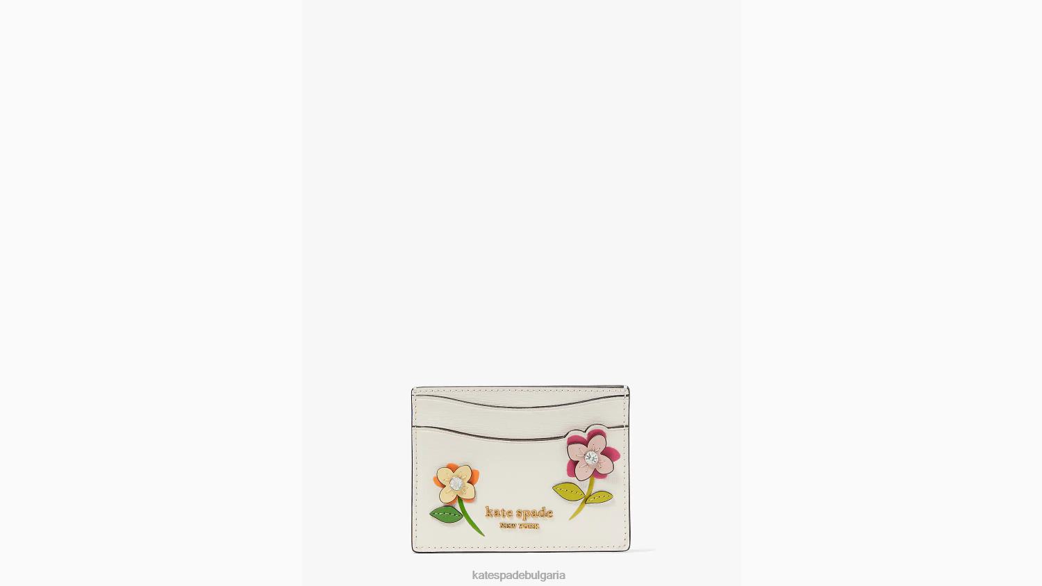аксесоари Kate Spade in bloom flower cardholder крем мулти Жени 2N00B462