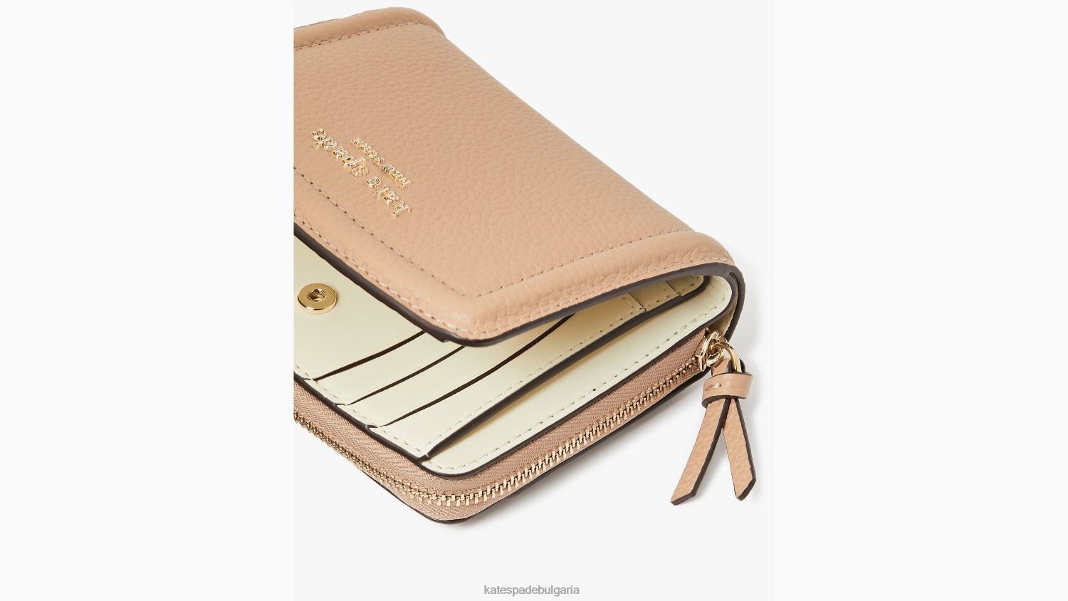аксесоари Kate Spade knott малък компактен портфейл крафт хартия Жени 2N00B353