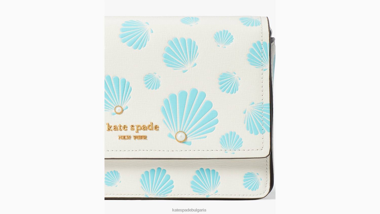 аксесоари Kate Spade портфейл с верижка с щамповани капаци на морган крем мулти Жени 2N00B46