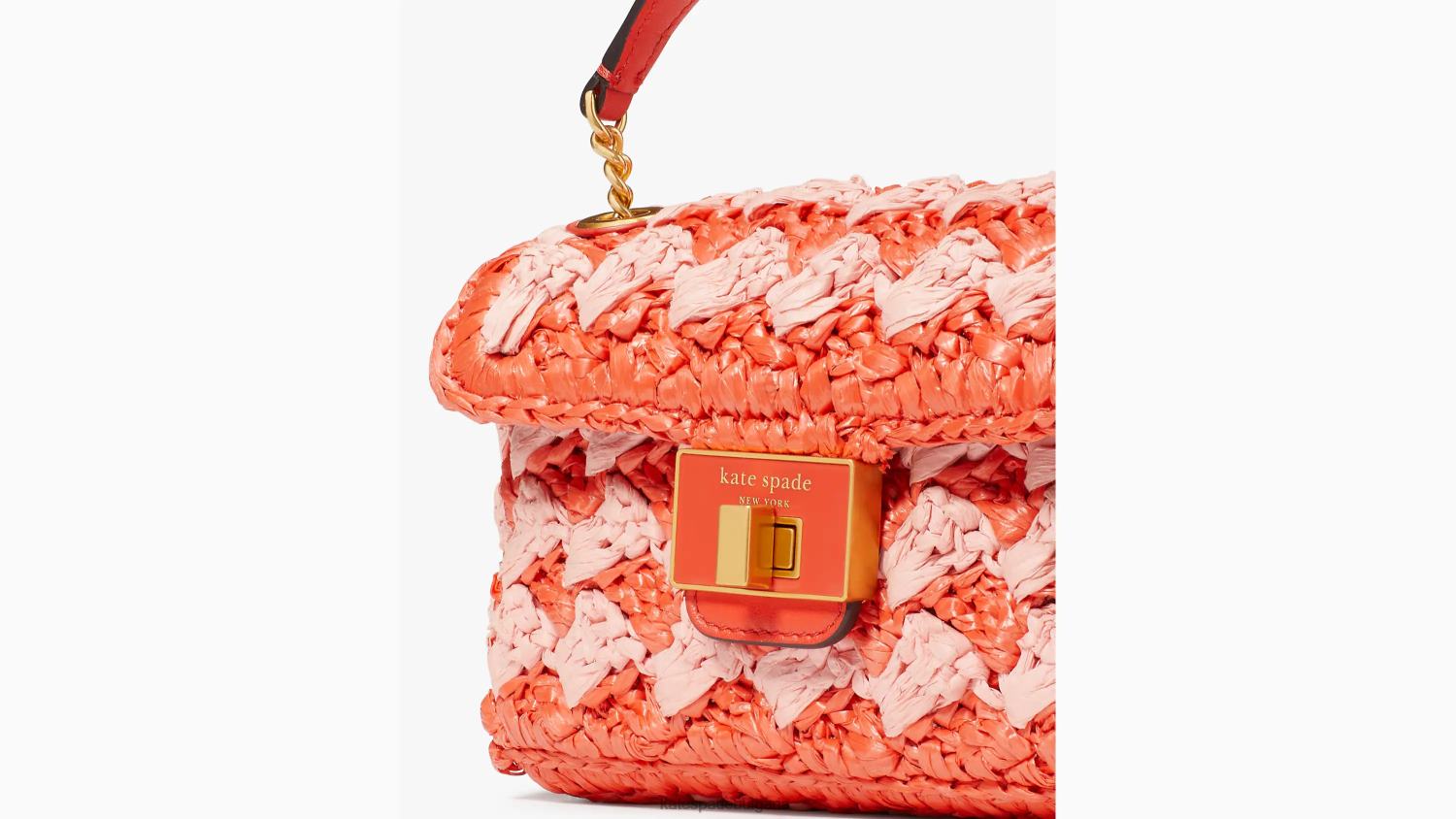 аксесоари Kate Spade evelyn райе плетена на една кука рафия малко рамо crossbody калинка мулти Жени 2N00B12