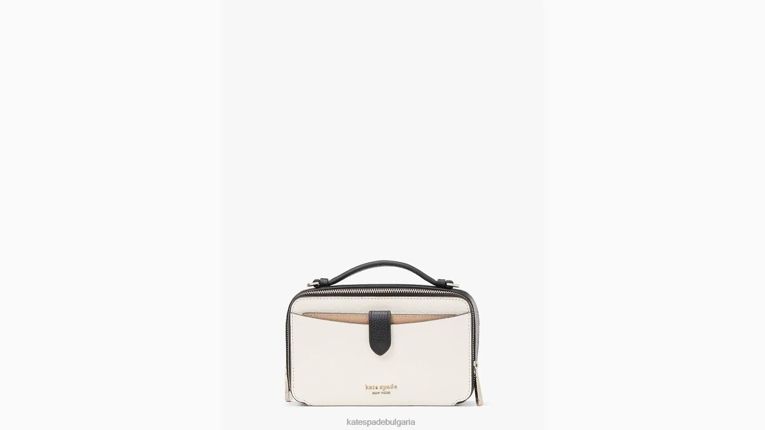аксесоари Kate Spade hudson colorblocked с двоен цип кръстосано тяло пергамент мулти Жени 2N00B214