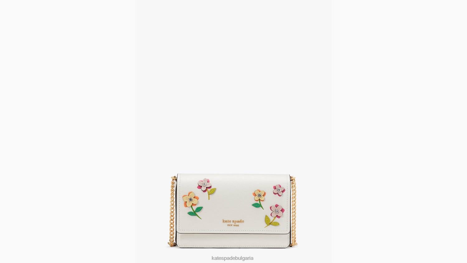 аксесоари Kate Spade портфейл с верижка с капаци на цветя in bloom крем мулти Жени 2N00B282