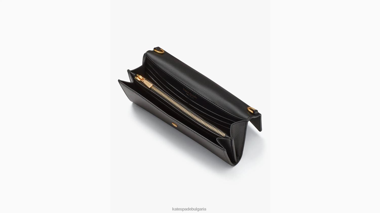 аксесоари Kate Spade континентален портфейл katy с капак през тяло черен Жени 2N00B324