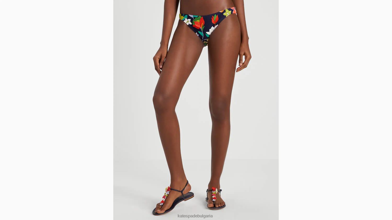 облекло Kate Spade долната част на бикините за цветя сако синьо Жени 2N00B783