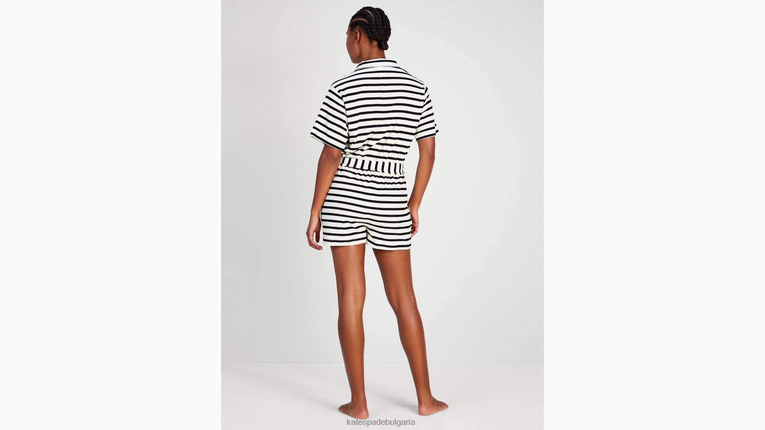 облекло Kate Spade покриващ гащеризон с бретонско райе черен Жени 2N00B796
