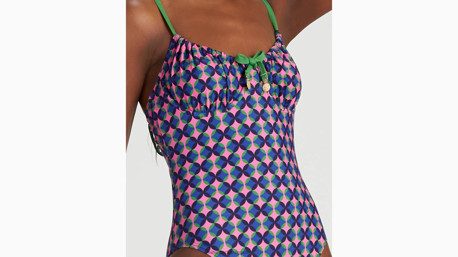 облекло Kate Spade цял бански костюм с патио плочки розов облак Жени 2N00B790