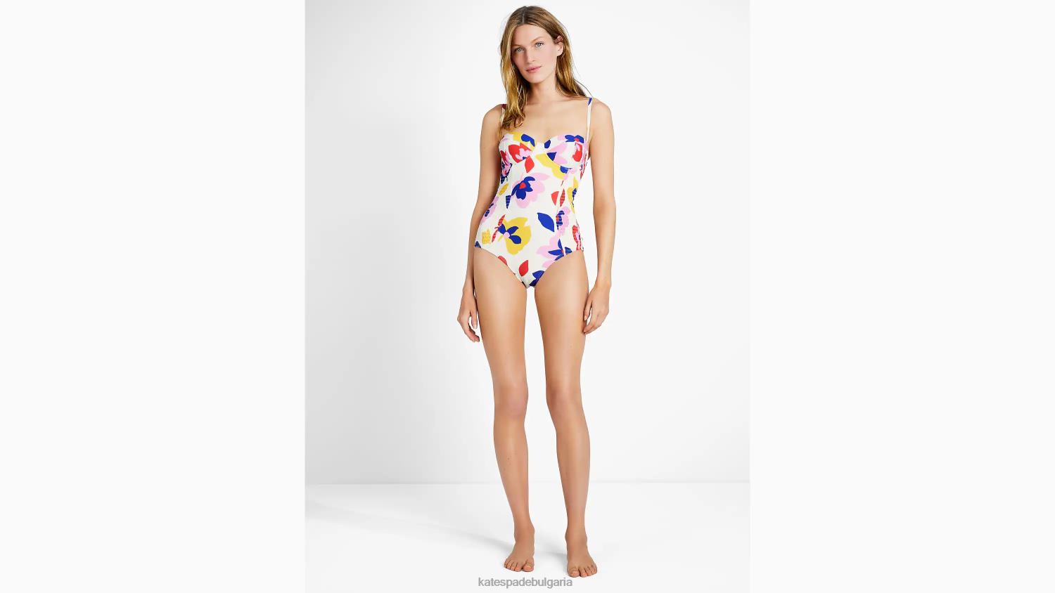 облекло Kate Spade летни флорални пушени банели от едно парче естествено Жени 2N00B862