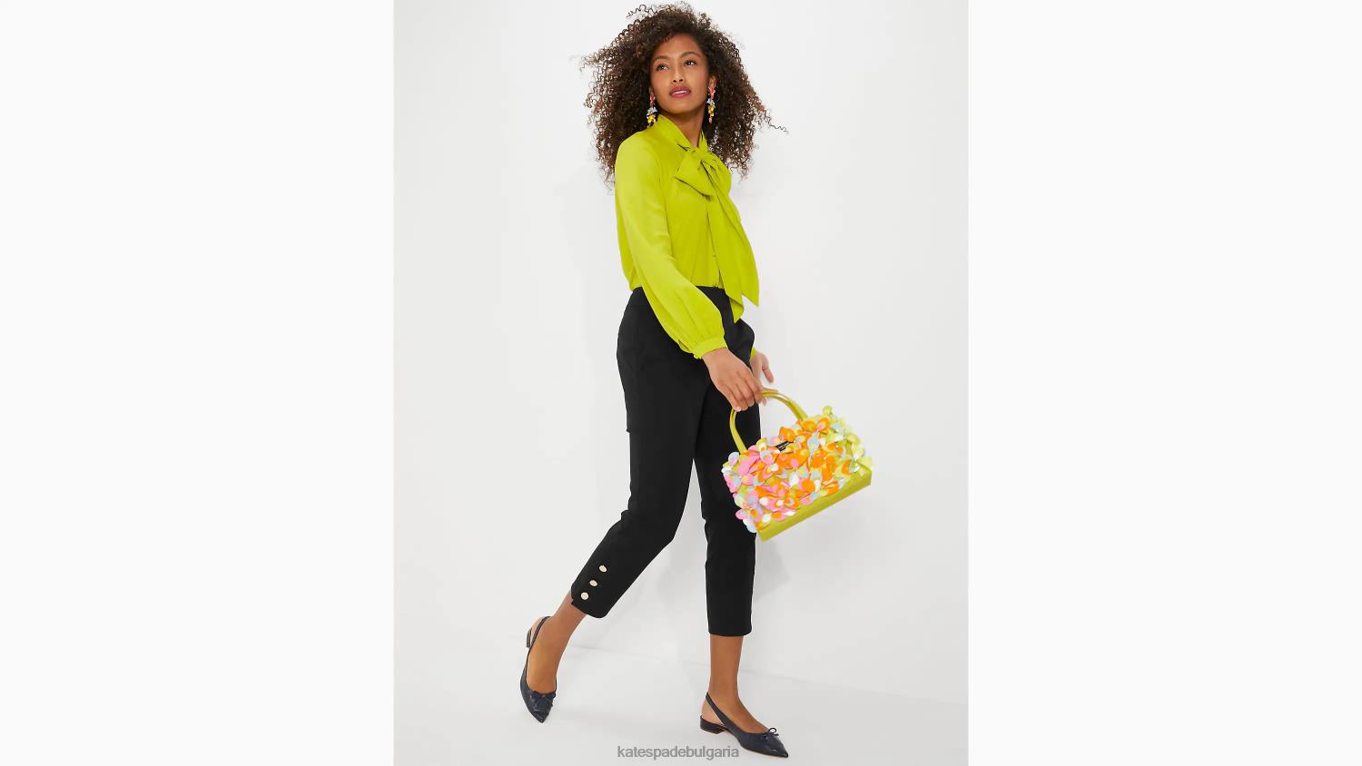 облекло Kate Spade украсени панталони дорис черен Жени 2N00B767