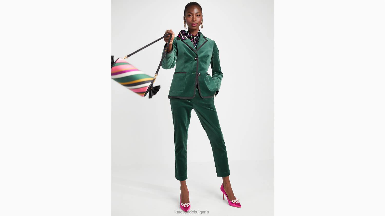 облекло Kate Spade кадифени панталони Тори бор Жени 2N00B875