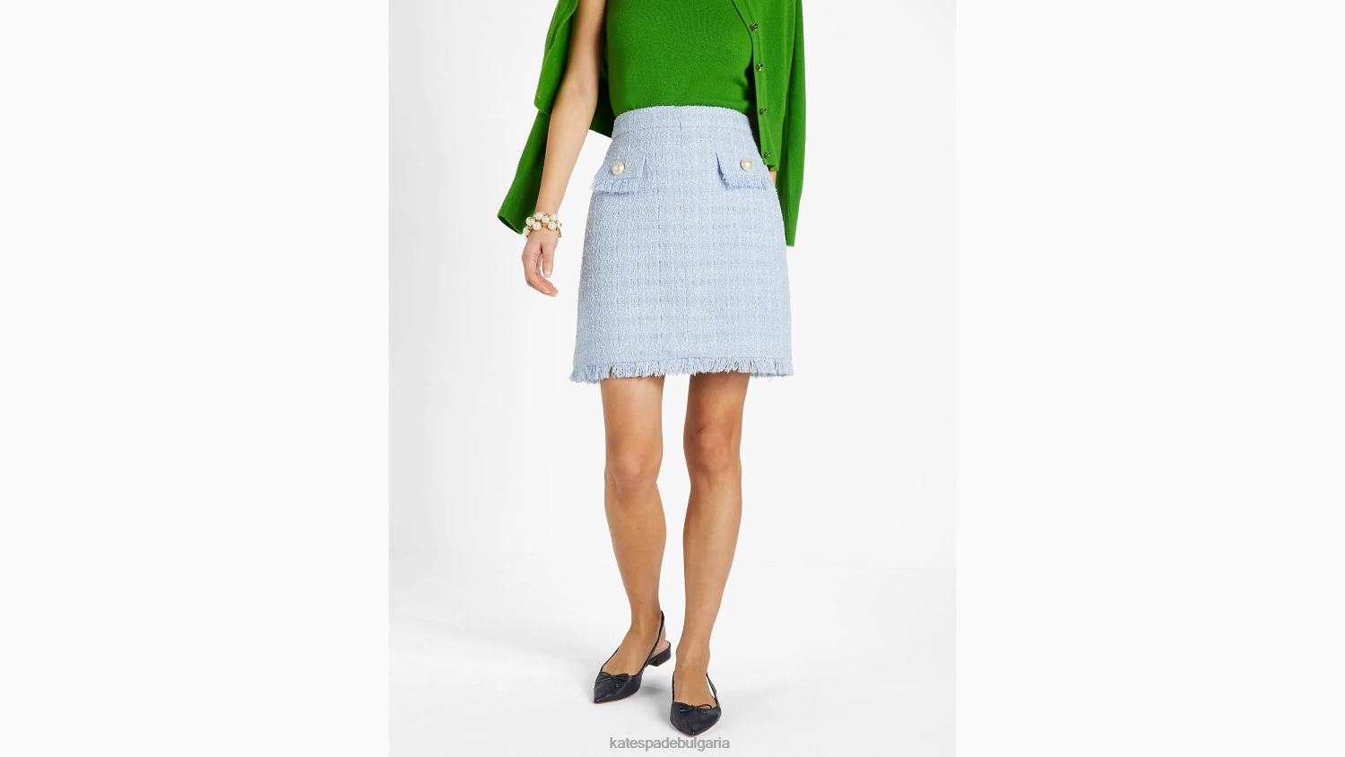 облекло Kate Spade а-силует пола от туид бледа хортензия Жени 2N00B765