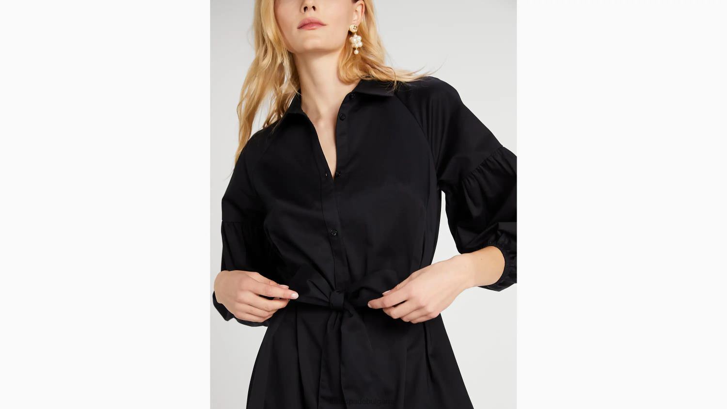 облекло Kate Spade рокля Дакота от поплин черен Жени 2N00B764