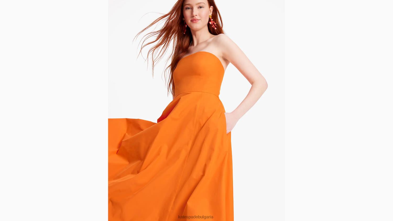 облекло Kate Spade рокля от тафта Anita сацума Жени 2N00B693