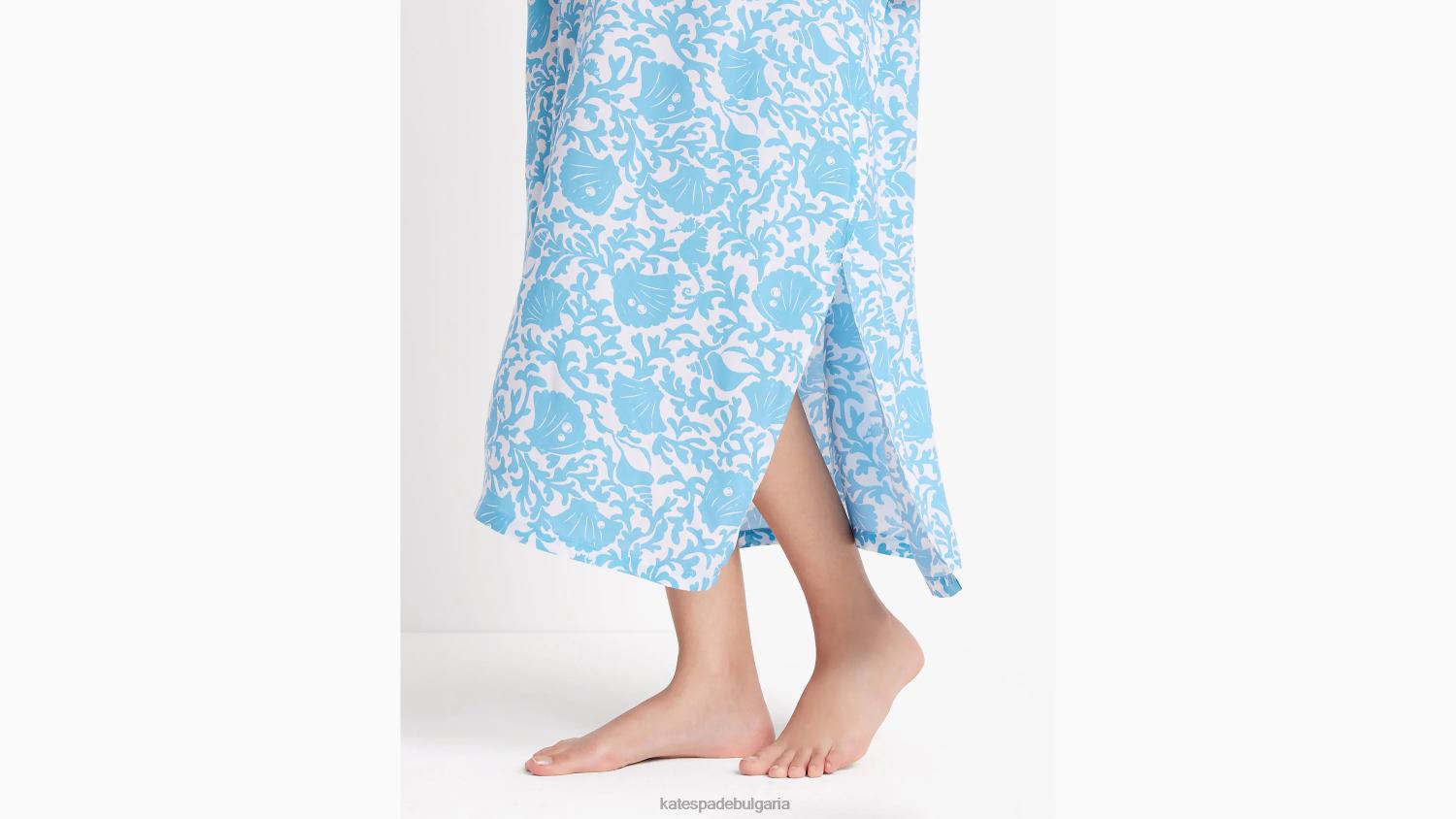 облекло Kate Spade коралов морски кафтан коралово синьо Жени 2N00B815