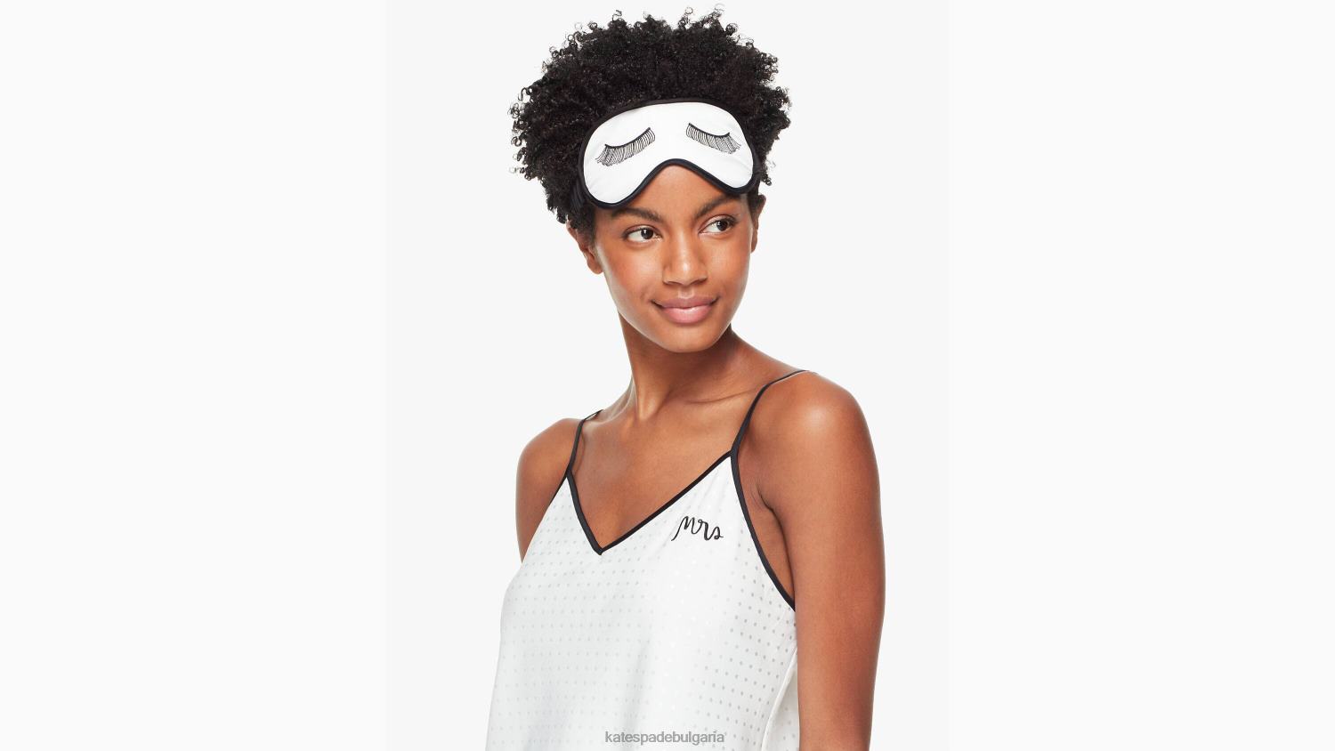 облекло Kate Spade г-жа пиж комплект с маска за сън мръсно бяло Жени 2N00B846