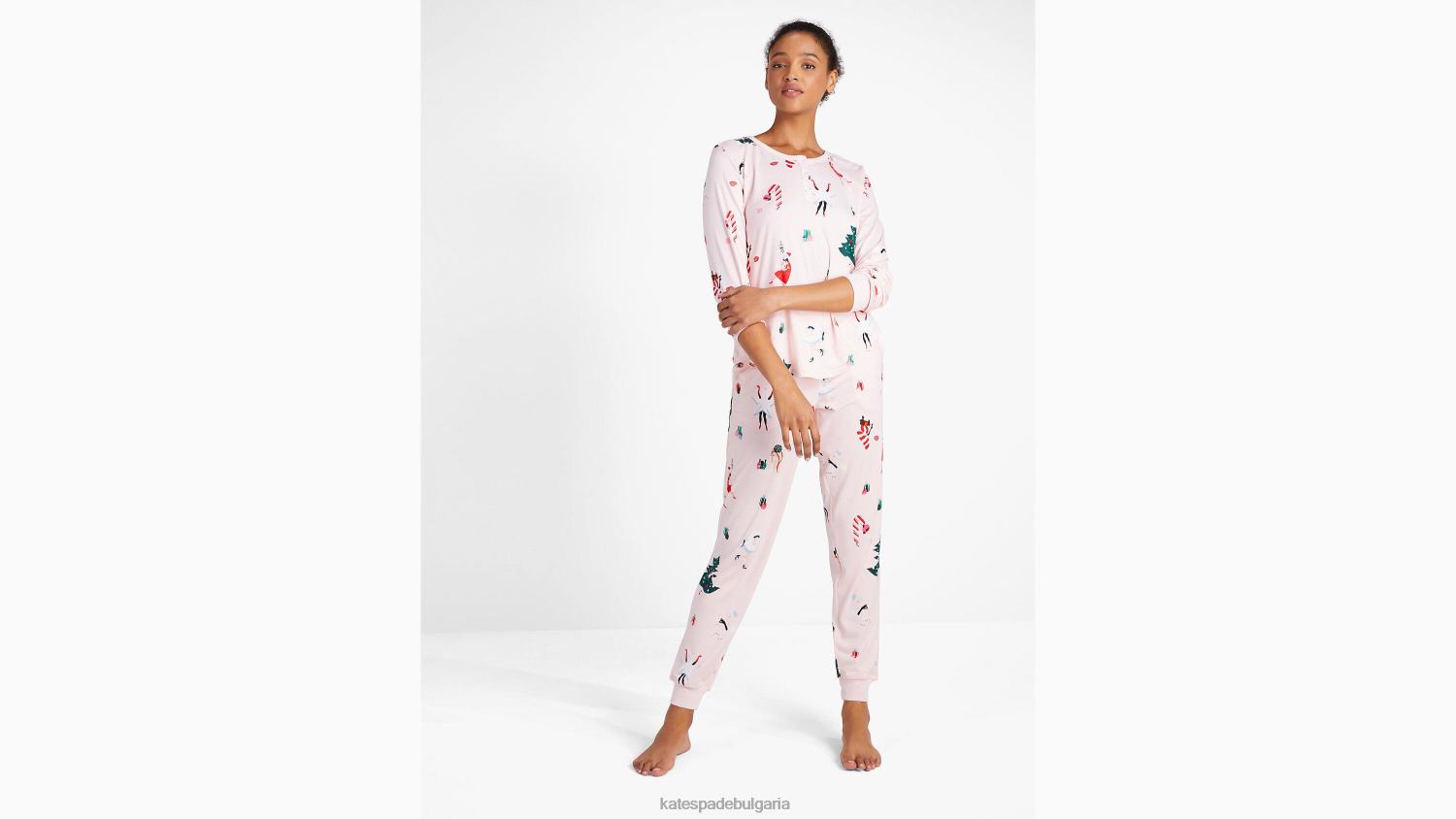 облекло Kate Spade комплект за джогинг pj щампа за костюмирано парти Жени 2N00B854