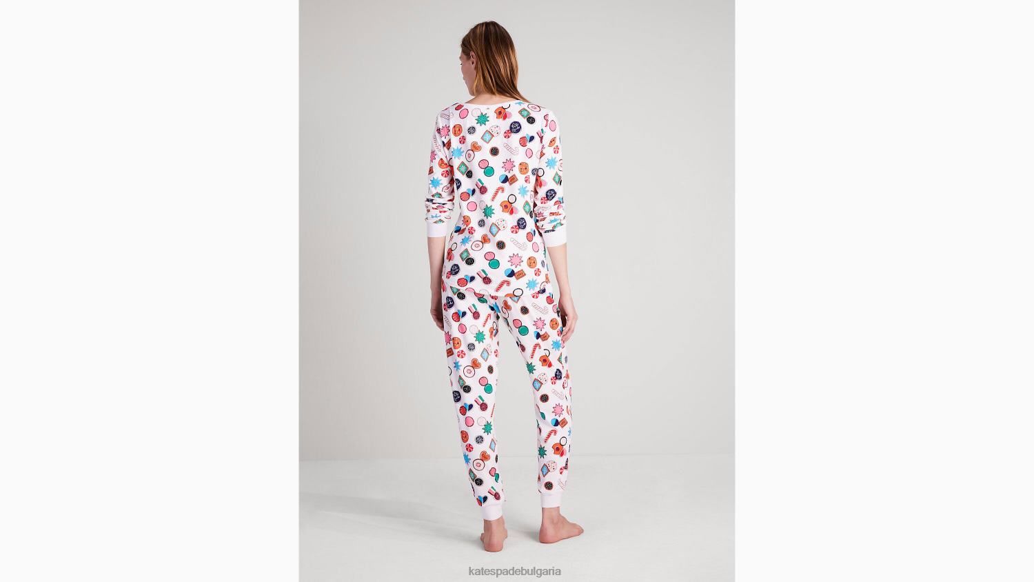 облекло Kate Spade комплект за джогинг pj принт празничен дух Жени 2N00B855