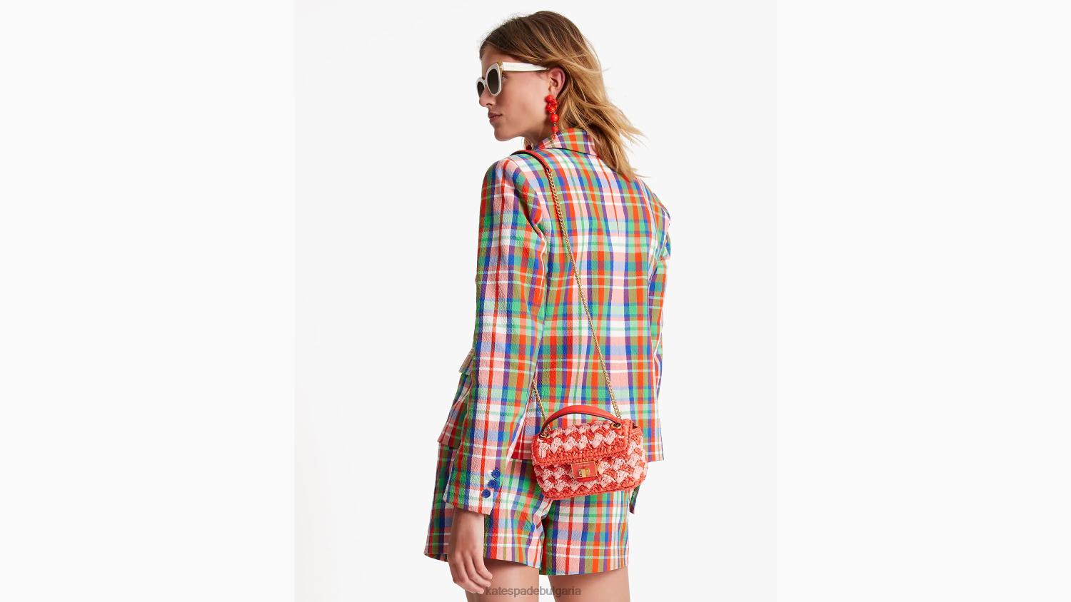 облекло Kate Spade крайбрежен кариран блейзър със сако мулти Жени 2N00B707