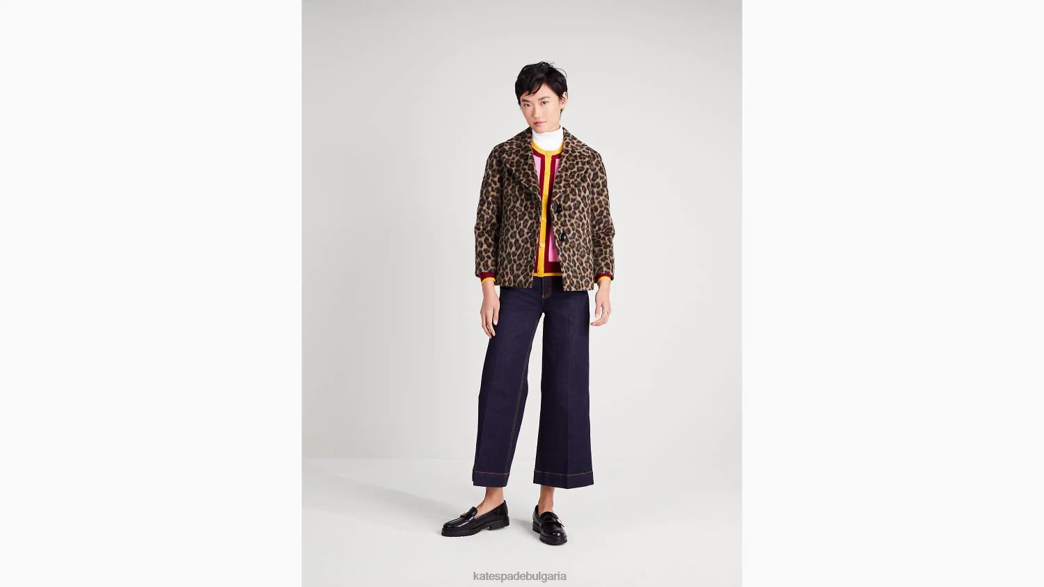 облекло Kate Spade изчеткано леопардово яке печено кашу Жени 2N00B950