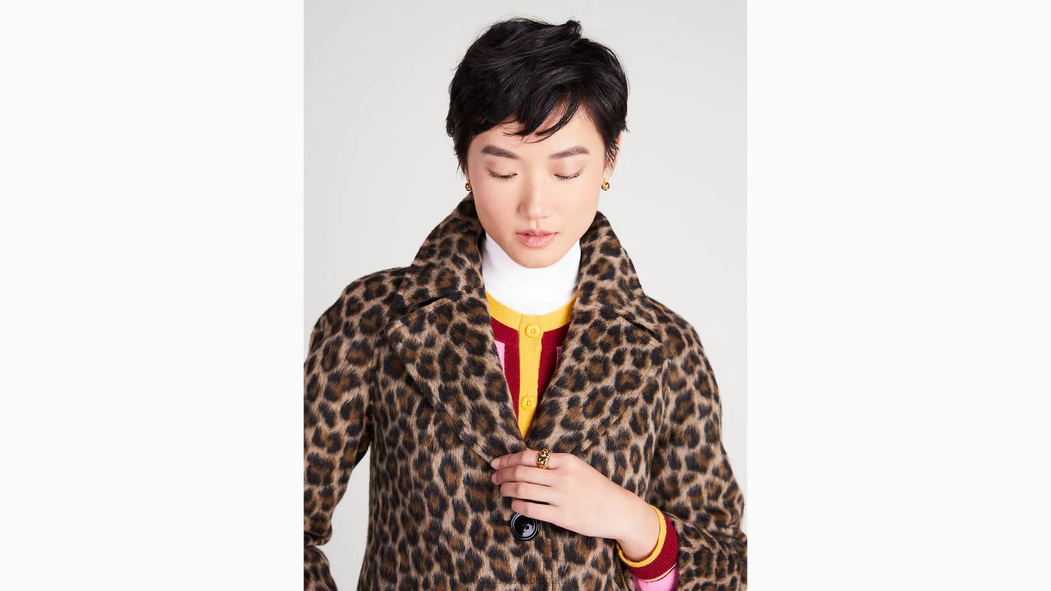 облекло Kate Spade изчеткано леопардово яке печено кашу Жени 2N00B950