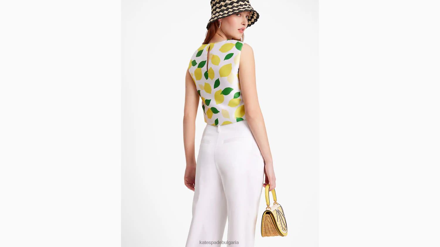 облекло Kate Spade хвърляне на лимон черупка от микадо сметана Жени 2N00B714