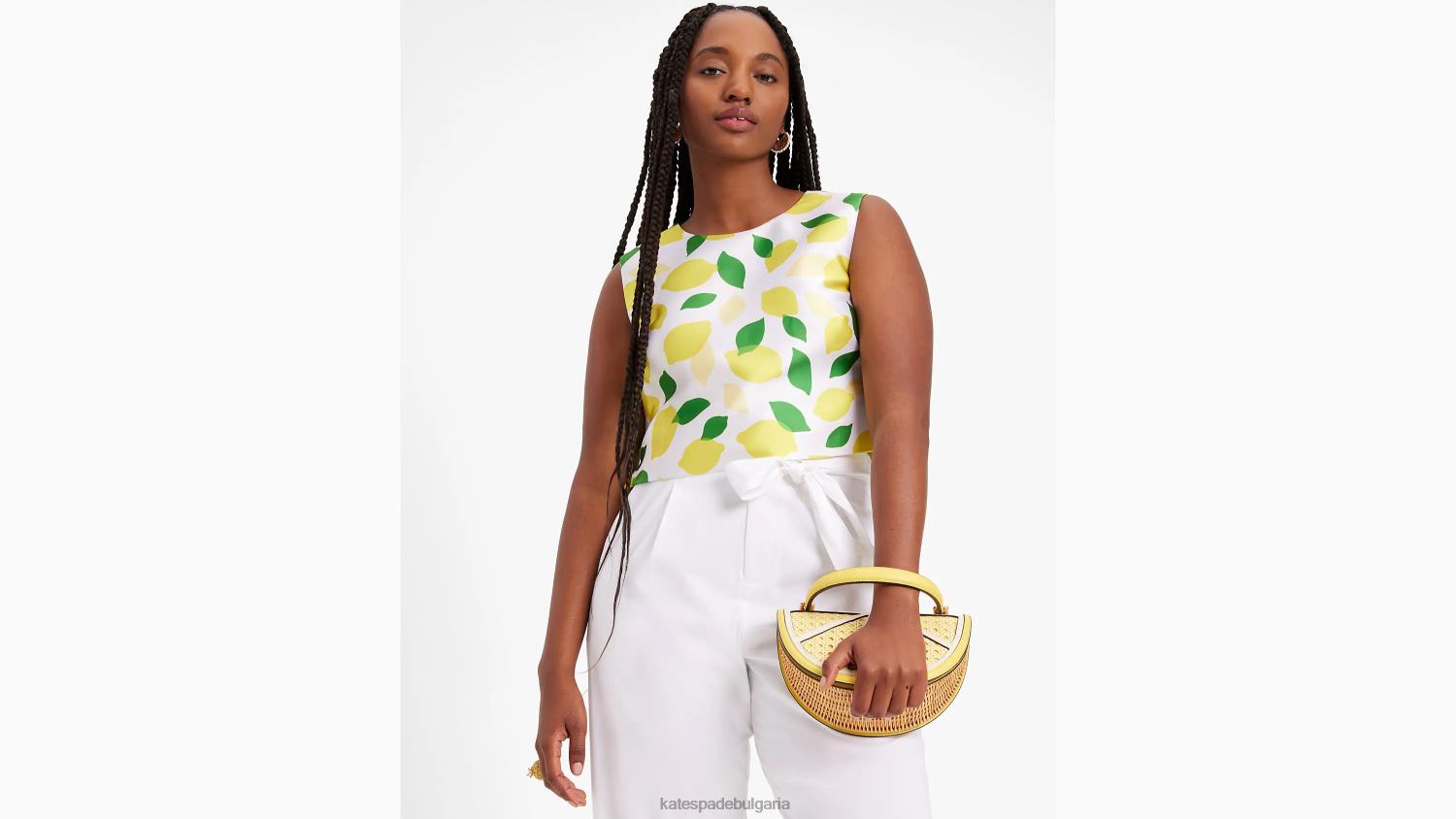 облекло Kate Spade хвърляне на лимон черупка от микадо сметана Жени 2N00B714