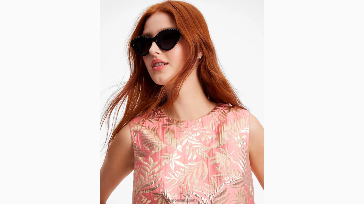 облекло Kate Spade брокатена обвивка от тропическа зеленина морска звезда/злато Жени 2N00B730