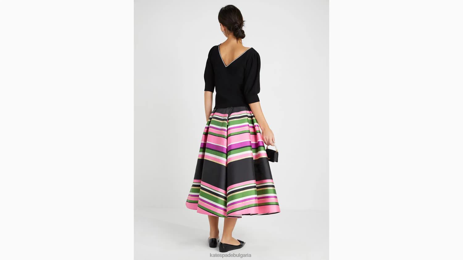 облекло Kate Spade пуловер с лодка с ръбове с ръбове от кристали черен Жени 2N00B859