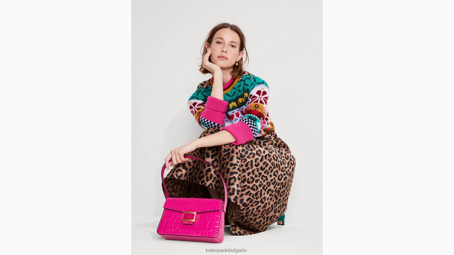 облекло Kate Spade пуловер с интарзия на цветя мулти Жени 2N00B917