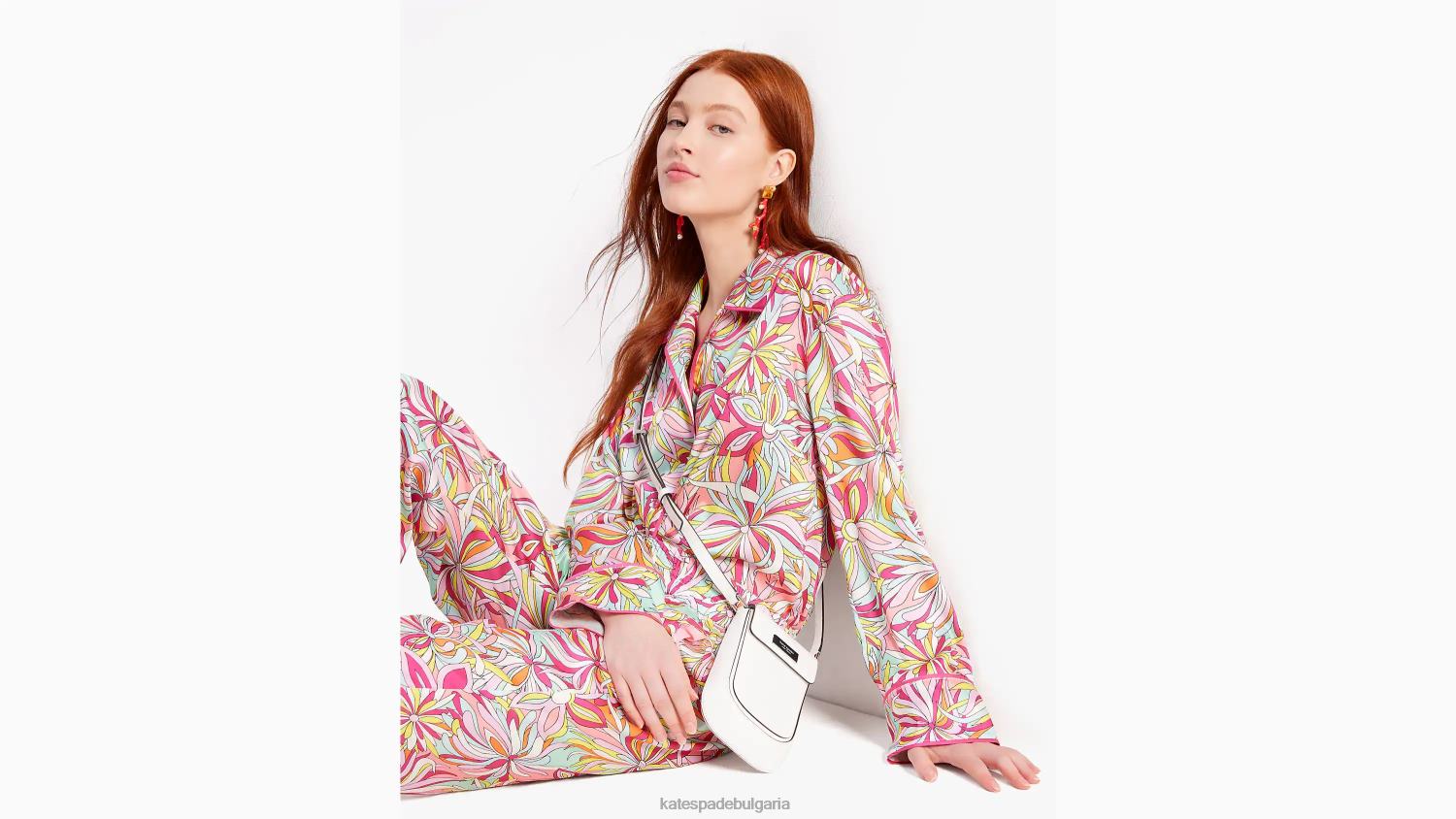 облекло Kate Spade риза след работно време с цветя на анемония конфитюр от рози мулти Жени 2N00B688