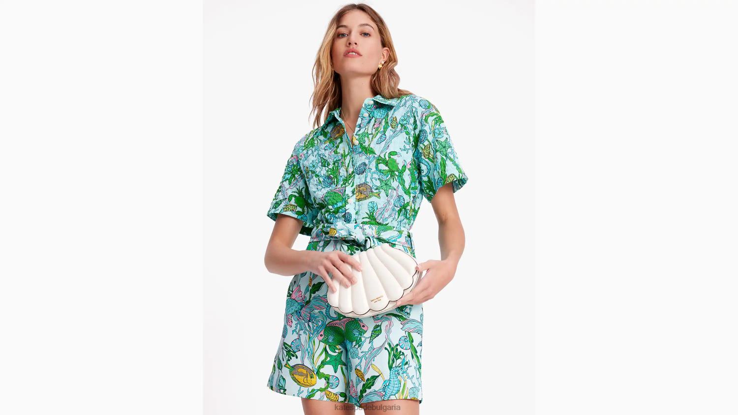 облекло Kate Spade горнище с яка под морето отлив мулти Жени 2N00B684