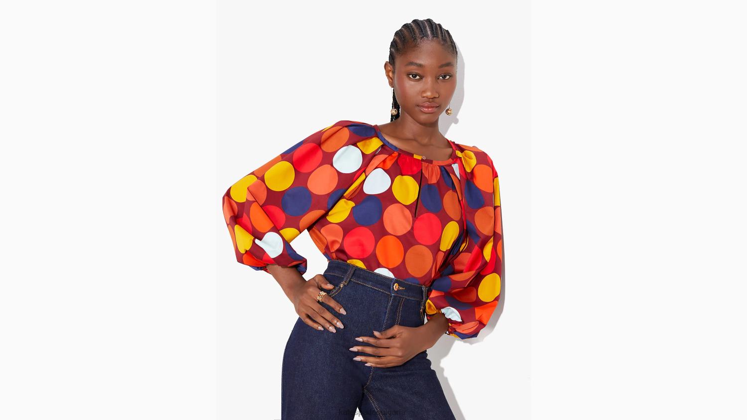 облекло Kate Spade парти поплин на точки мулти Жени 2N00B895