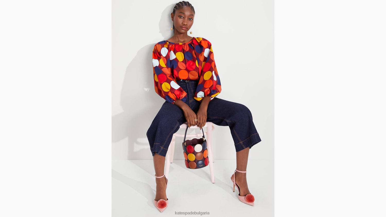 облекло Kate Spade парти поплин на точки мулти Жени 2N00B895