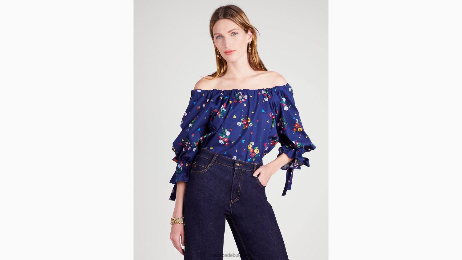 облекло Kate Spade горна част за хвърляне на букет френски флот Жени 2N00B928