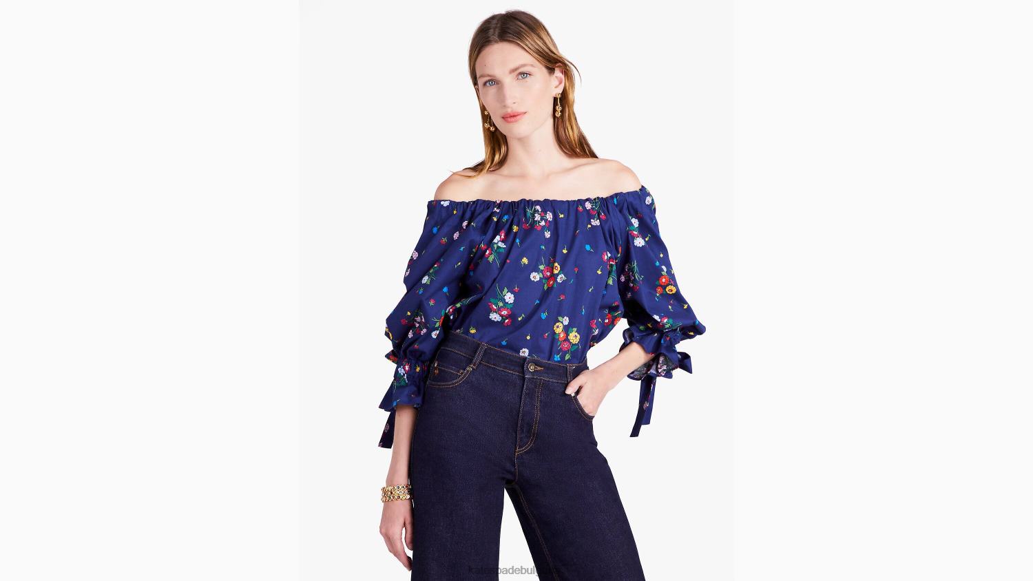 облекло Kate Spade горна част за хвърляне на букет френски флот Жени 2N00B928