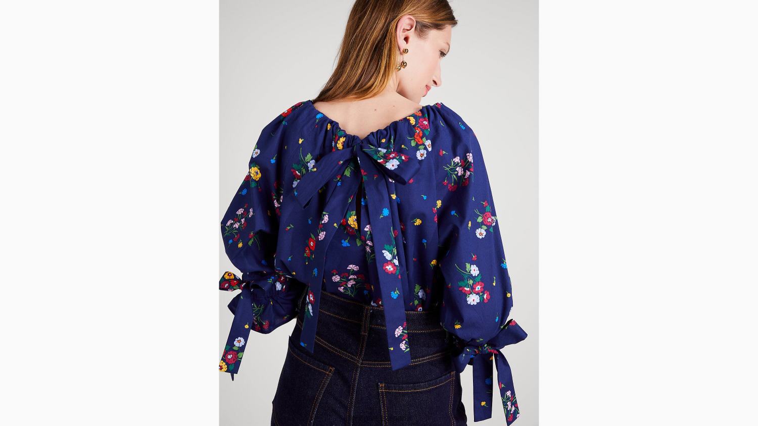 облекло Kate Spade горна част за хвърляне на букет френски флот Жени 2N00B928