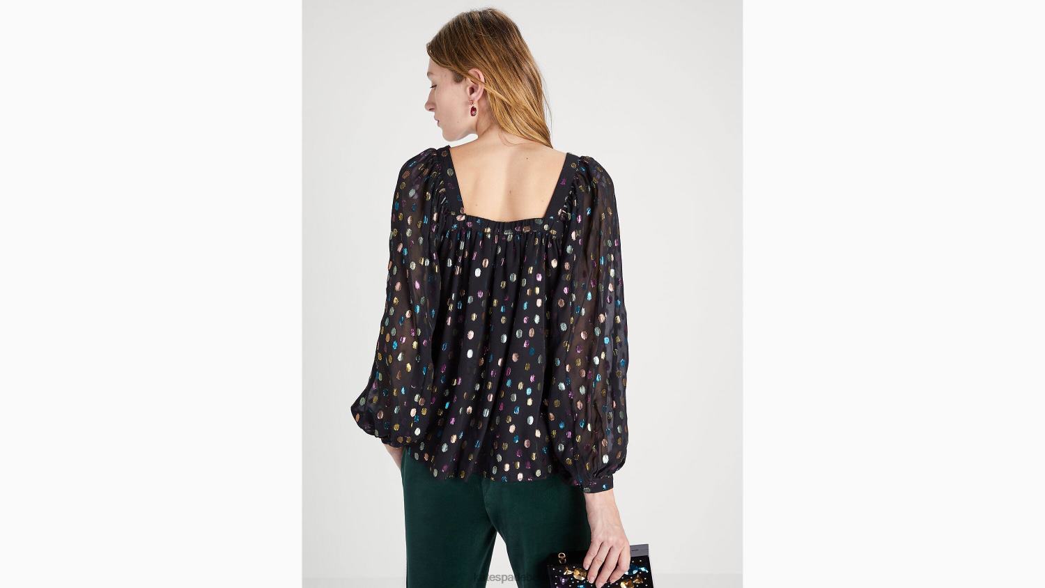 облекло Kate Spade метални празнични точки belle top мулти Жени 2N00B920