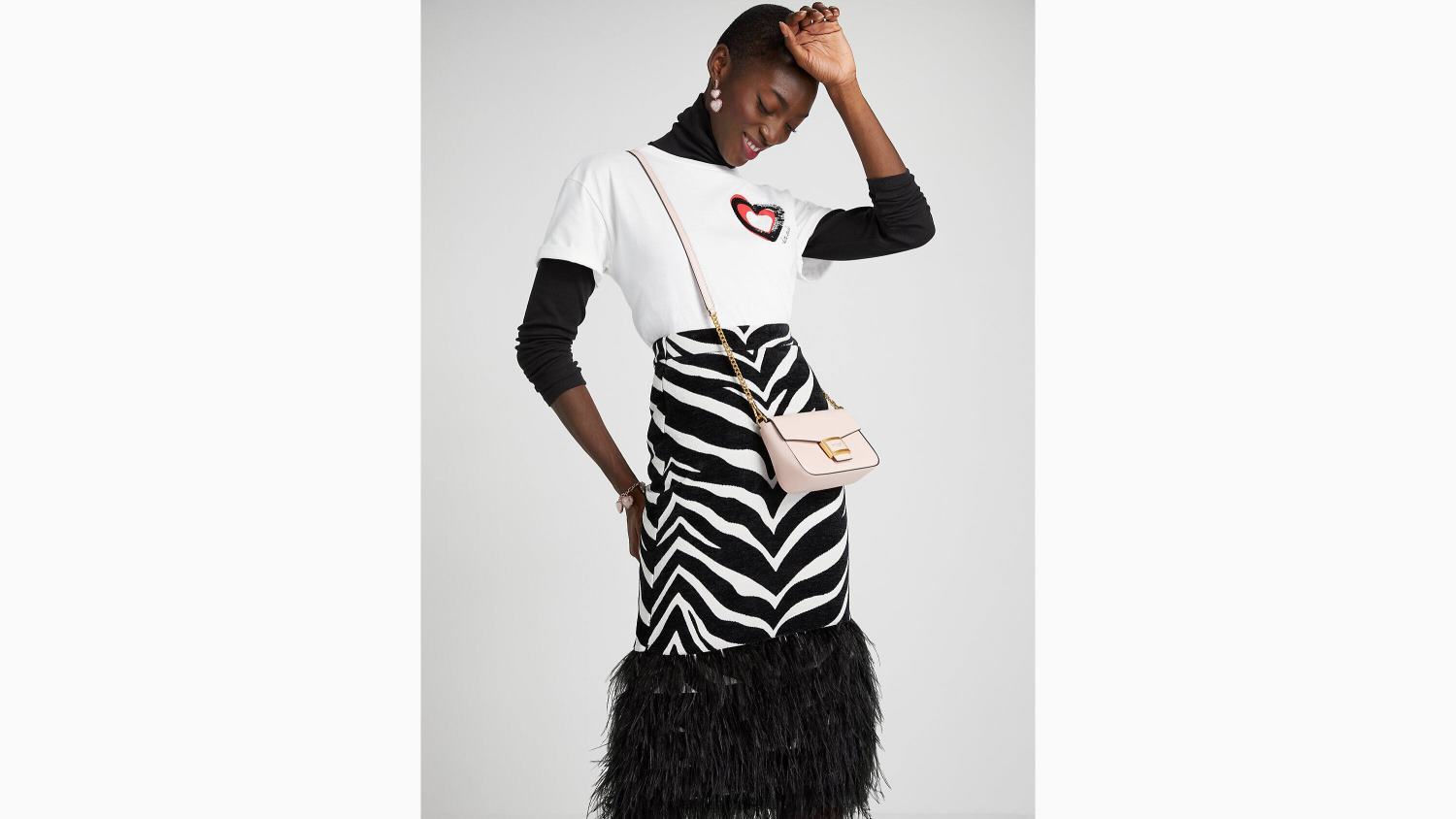 облекло Kate Spade тениска с украсени припокриващи се сърца прясно бяло Жени 2N00B894